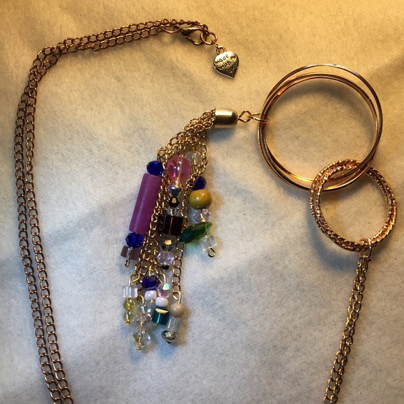 đź’•Shower of gems Necklace with matching earrings - Picture 4 of 5